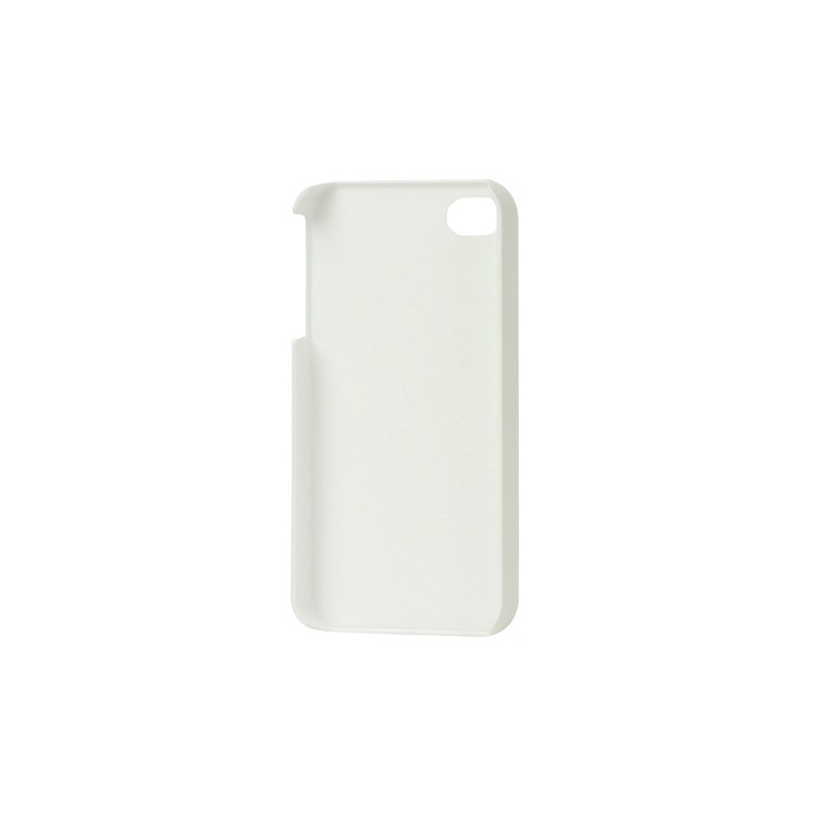 Rubberized Hard Case Cover for iPhone 4 4S - White
