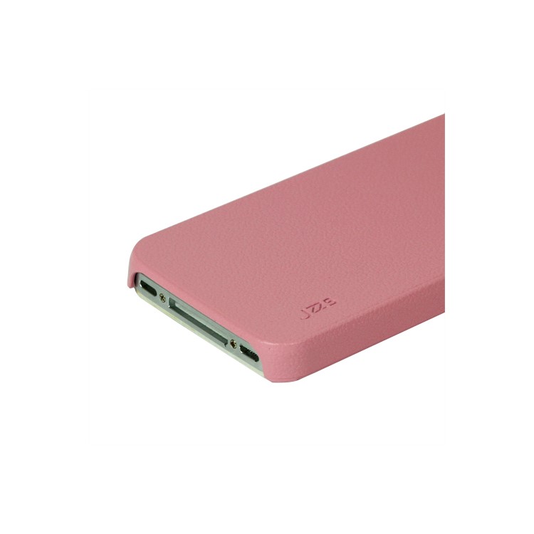 Premium Leather Coated Hard Plastic Case Cover for iPhone 4 4S