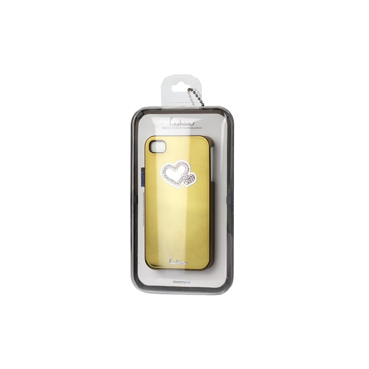 Eileen Hearts Lime Series Electroplating Diamante Case for iPhone 4 4S - Gold