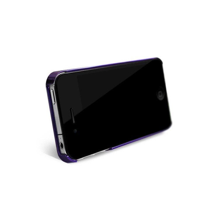 Eileen Hearts Lime Series Electroplating Diamante Case for iPhone 4 4S - Violet Purple