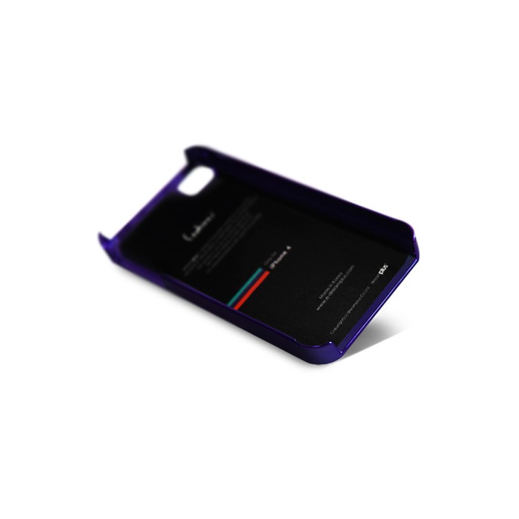 Eileen Clover Lime Series Rhinestone Electroplating Hard Case for iPhone 4 4S - Violet Purple