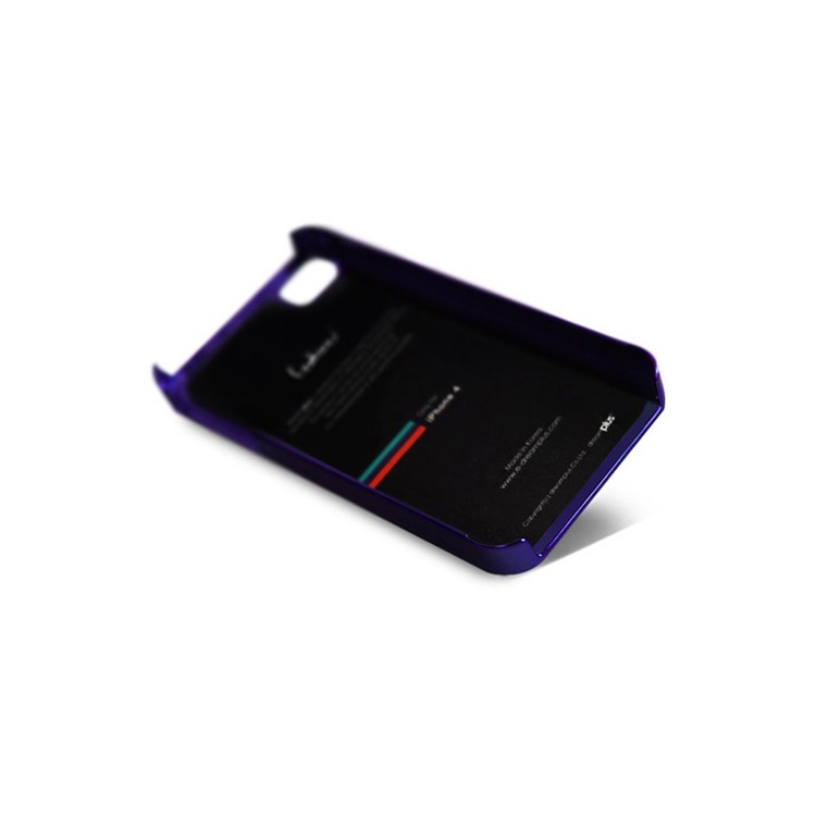 Eileen Hero Lime Series Rhinestone Hard Case for iPhone 4 4S - Violet Purple