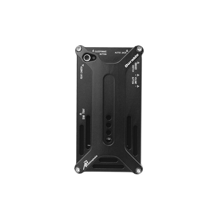 Transformer Metal Bumper Case for iPhone 4 4S - Black