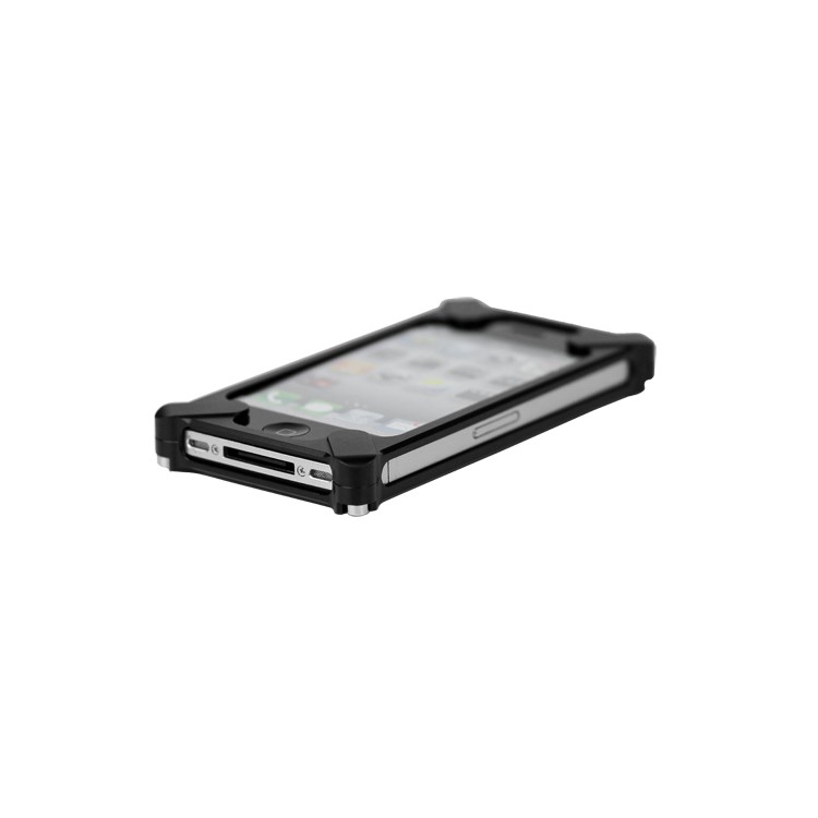 Transformer Metal Bumper Case for iPhone 4 4S - Black