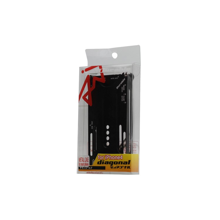 Transformer Metal Bumper Case for iPhone 4 4S - Black