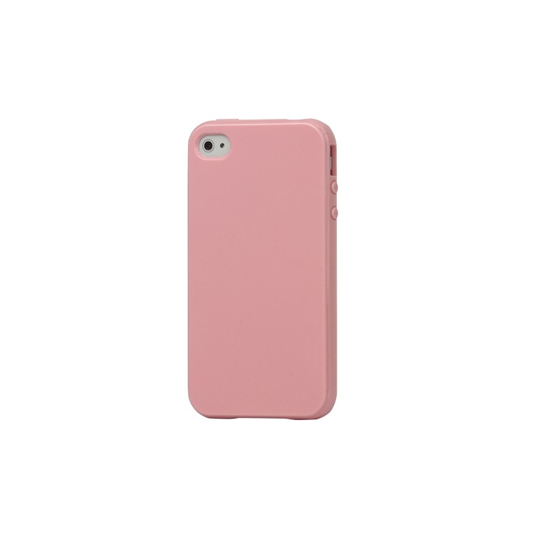 Lustrous TPU Case for iPhone 4 CDMA iPhone 4S - Pink