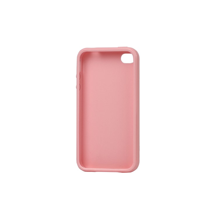 Lustrous TPU Case for iPhone 4 CDMA iPhone 4S - Pink