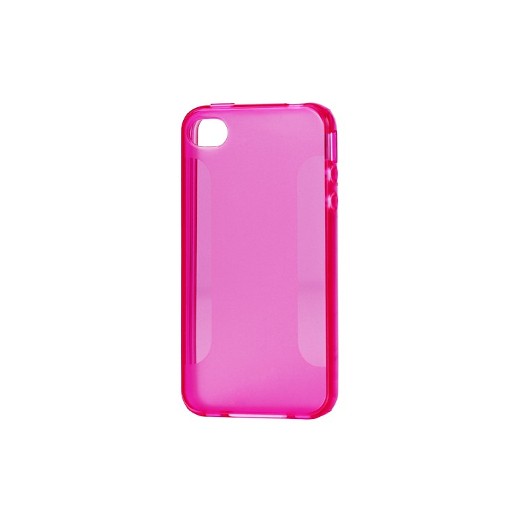 Stylish Blade TPU Case for iPhone 4 4S - Rose