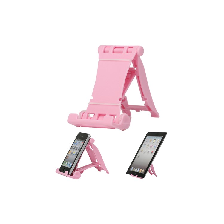 Portable Multi-angled Stand Holder for The New iPad iPhone 4S iPod Touch HTC One X - Pink
