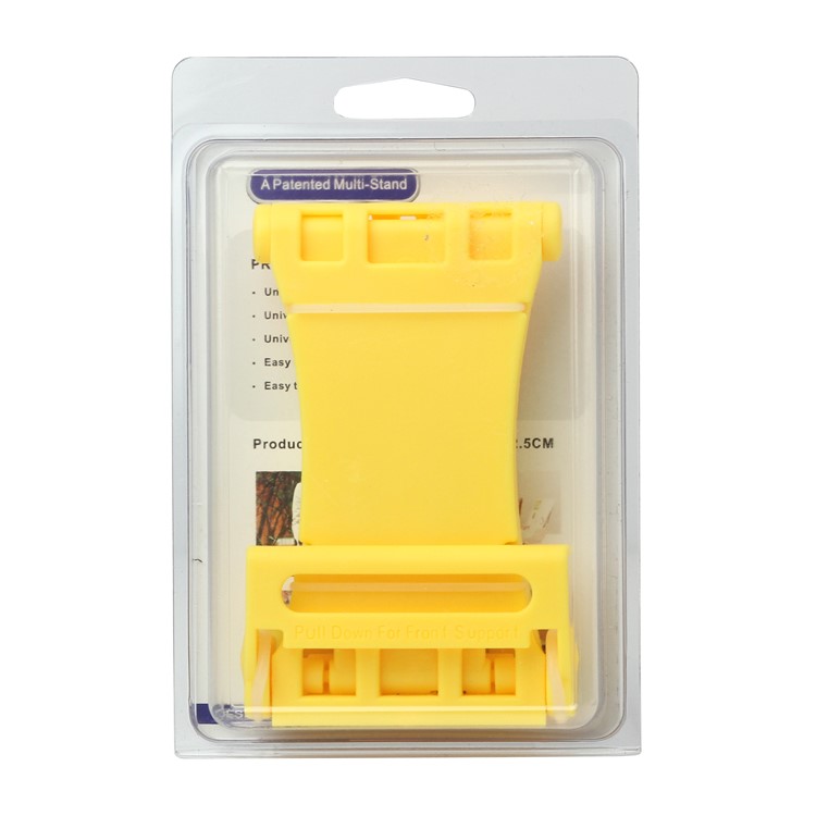 Portable Multi-angled Stand Holder for The New iPad iPhone 4S iPod Touch HTC One X - Yellow