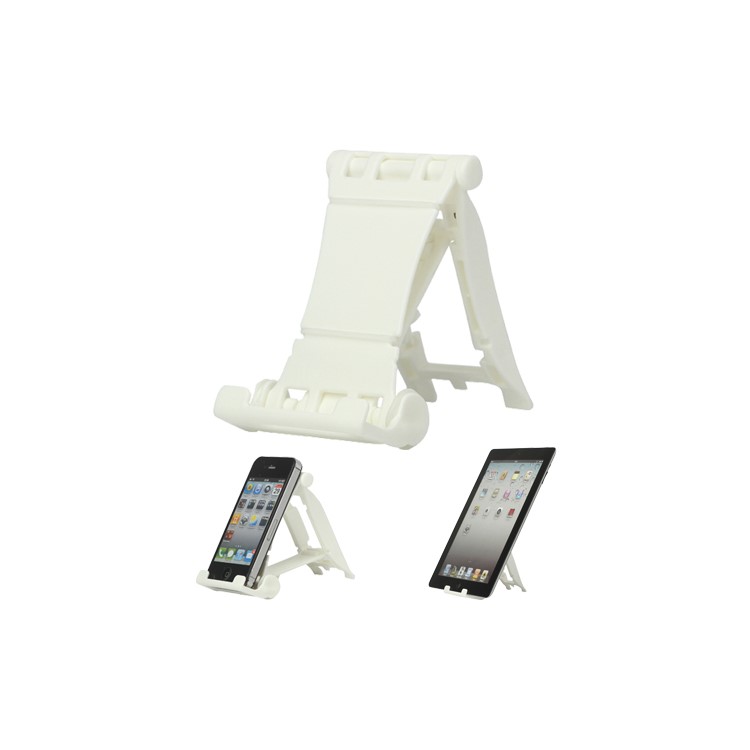 Portable Multi-angled Stand Holder for The New iPad iPhone 4S iPod Touch HTC One X - White