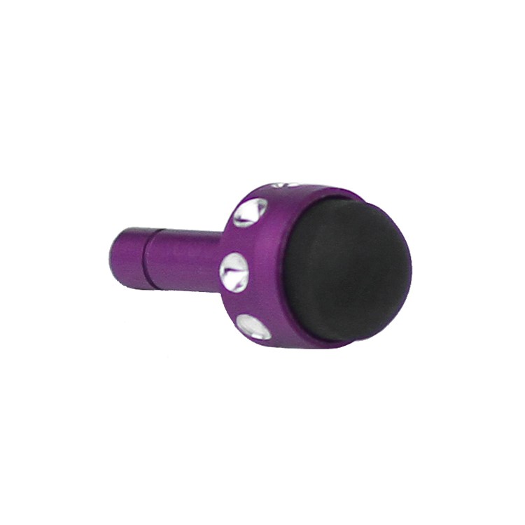 Smallest 3.5mm Plug Shiny Soft Touch Stylus Pen for Capacitive Touchscreen - Purple