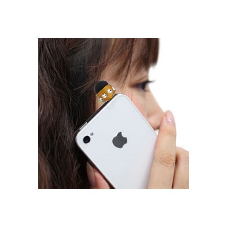 Smallest 3.5mm Plug Shiny Soft Touch Stylus Pen for Capacitive Touchscreen - Daffodil Yellow