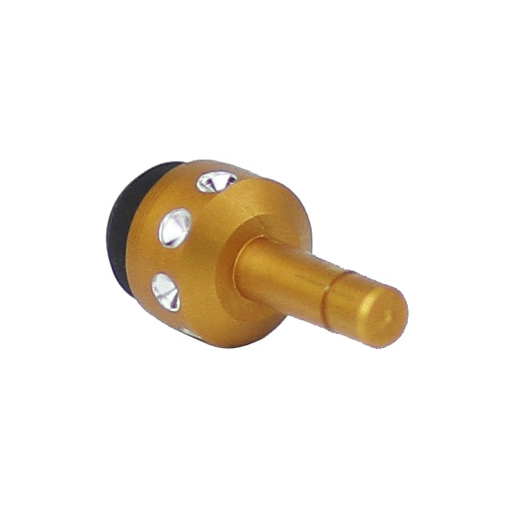 Smallest 3.5mm Plug Shiny Soft Touch Stylus Pen for Capacitive Touchscreen - Daffodil Yellow