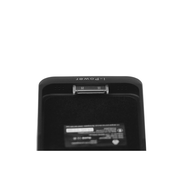2200mAh Rubberized External Battery Charger Case for iPhone 4 4S