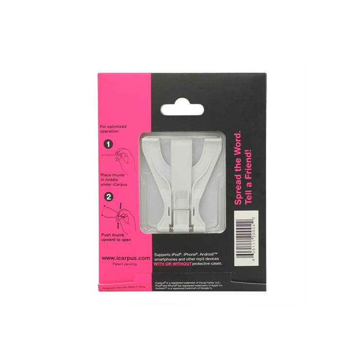 Portable Claw Style Holder for iPhone 4S 4 3GS 3G iPod Touch Samsung i9100 etc - White