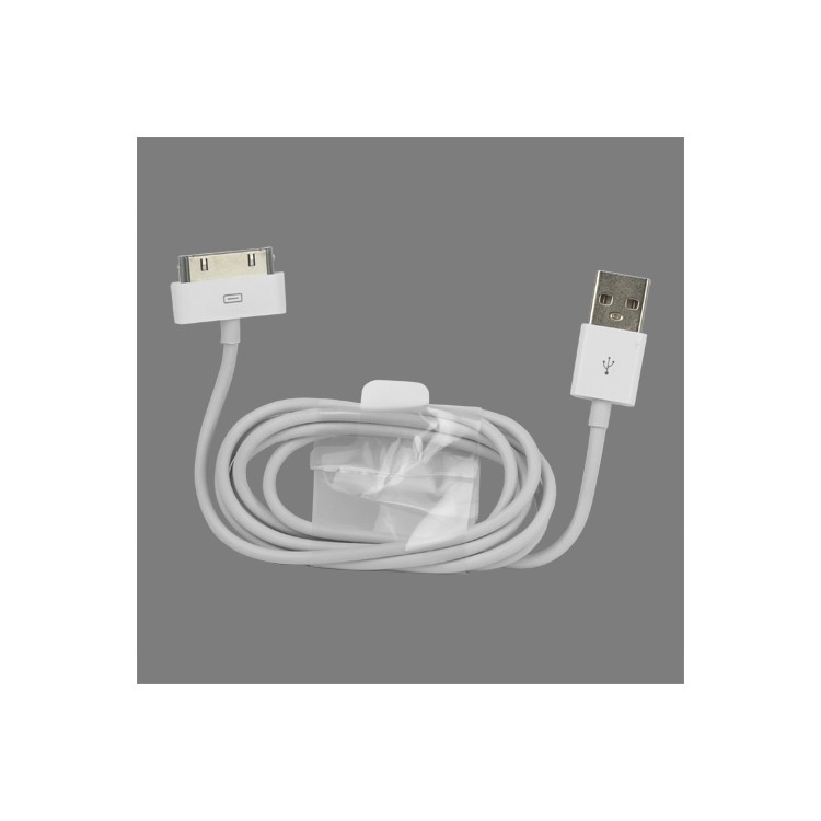 2 in 1 Dual USB Wall Travel Charger with Charge Cable for iPad iPhone iPod - EU Plug