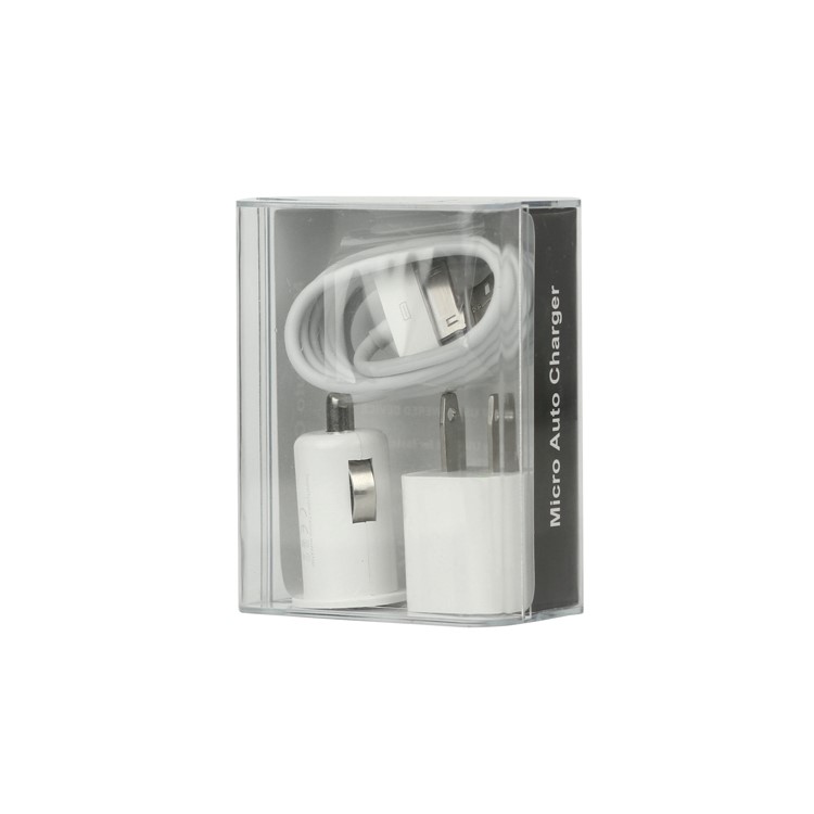Original Car Home USB Charger Kit for Apple iPhone 4S 4 3GS 3G iPod - US Plug