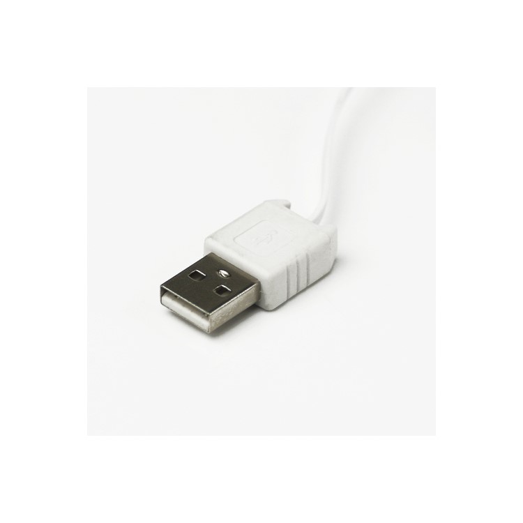 3 in 1 Mini Micro Retractable USB Sync Data Charger Cable for iPhone 4S 4 iPod - White