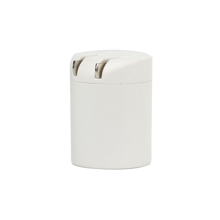 Dual USB Power Adapter for iPhone iPod US Plug - White