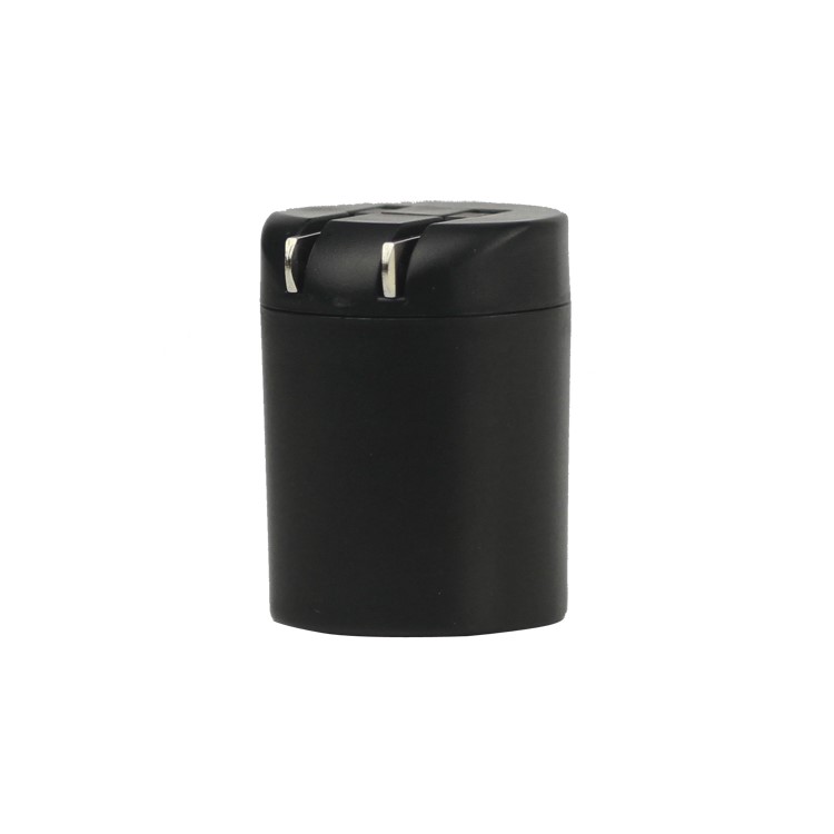 Dual USB Power Adapter for iPhone iPod US Plug - Black