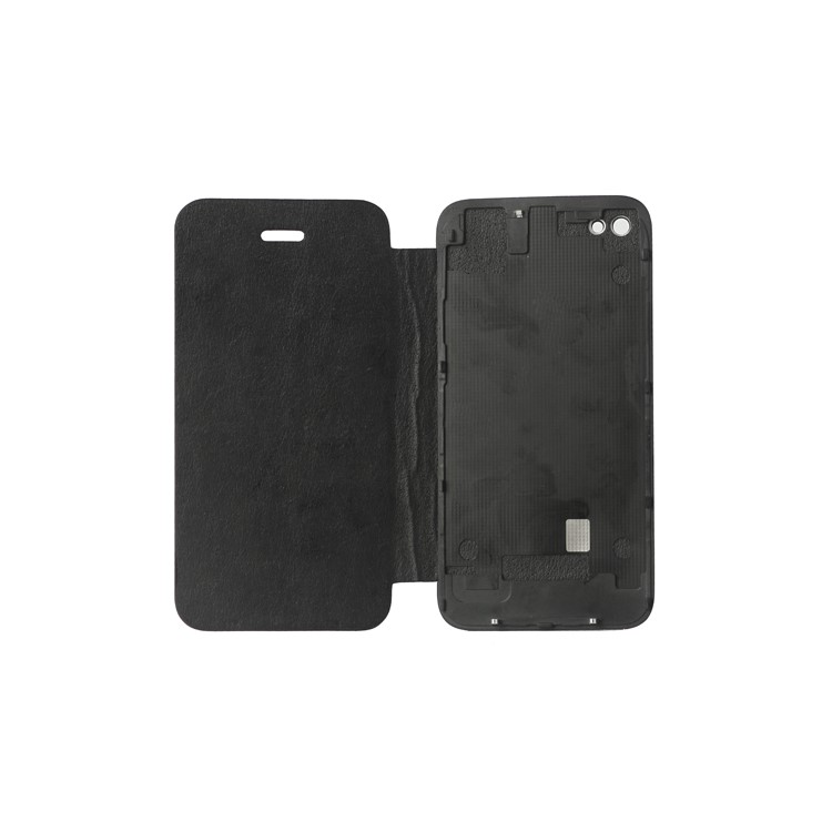 Crocodile Housing Back Cover with Front Flip Cover for iPhone 4S