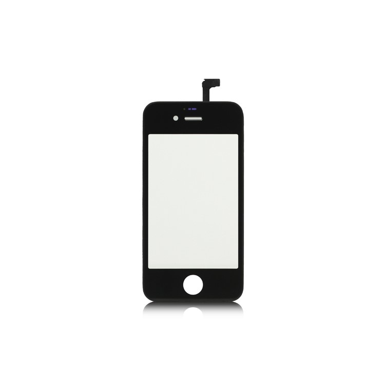 iPhone 4S Touch Screen Digitizer with Outer Frame Bezel - Black
