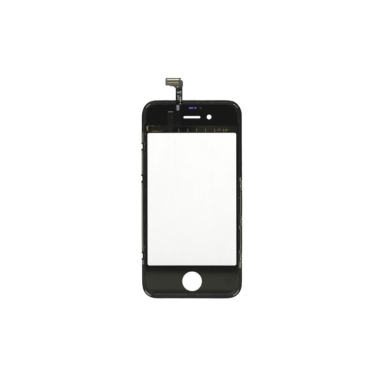 iPhone 4S Touch Screen Digitizer with Outer Frame Bezel - Black