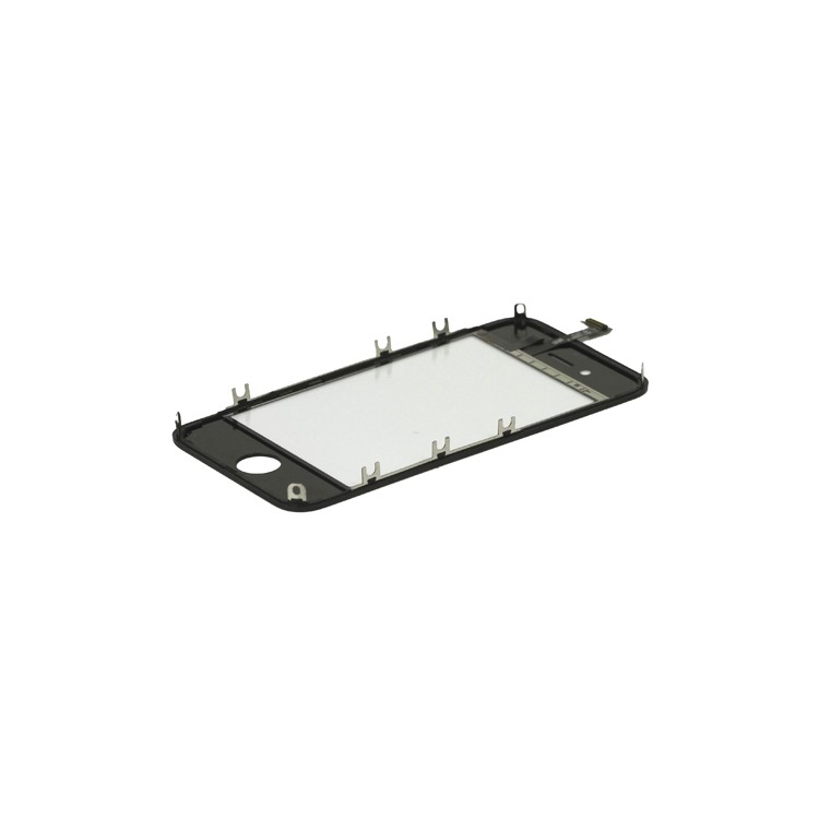 iPhone 4S Touch Screen Digitizer with Outer Frame Bezel - Black
