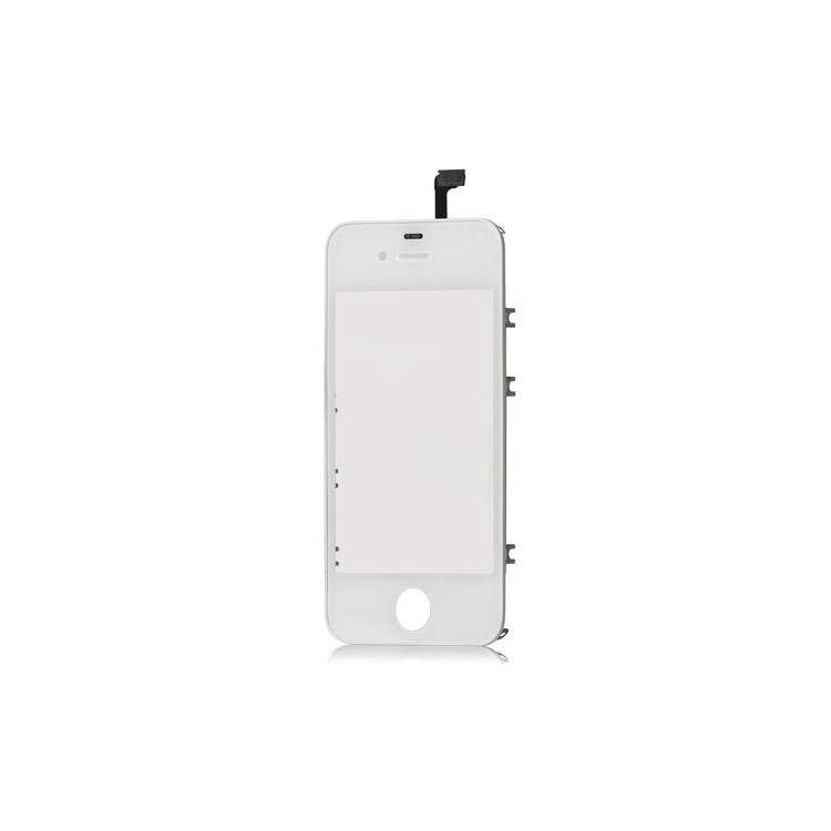 iPhone 4S Touch Screen Digitizer with Supporting Frame Bezel - White