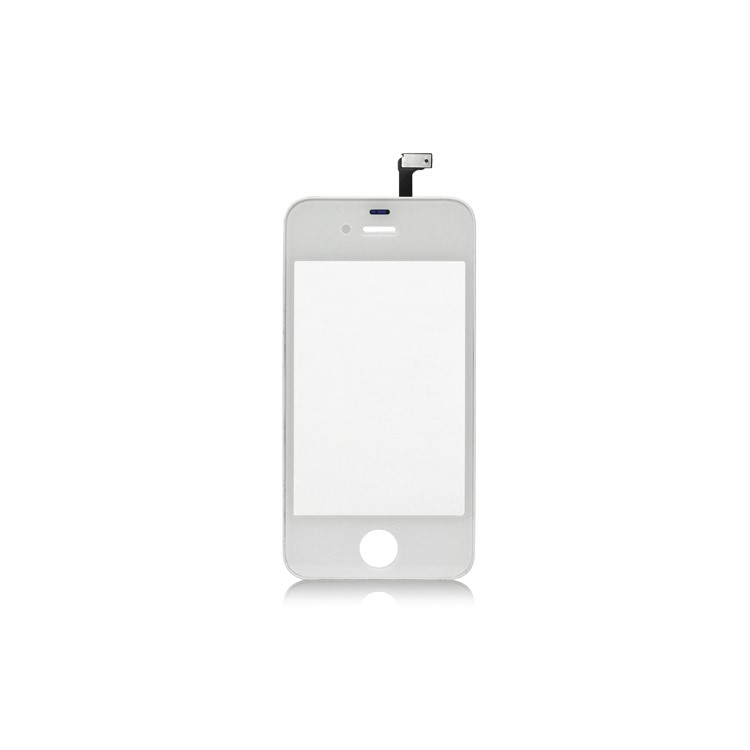 iPhone 4S Touch Screen Digitizer with Supporting Frame Bezel - White