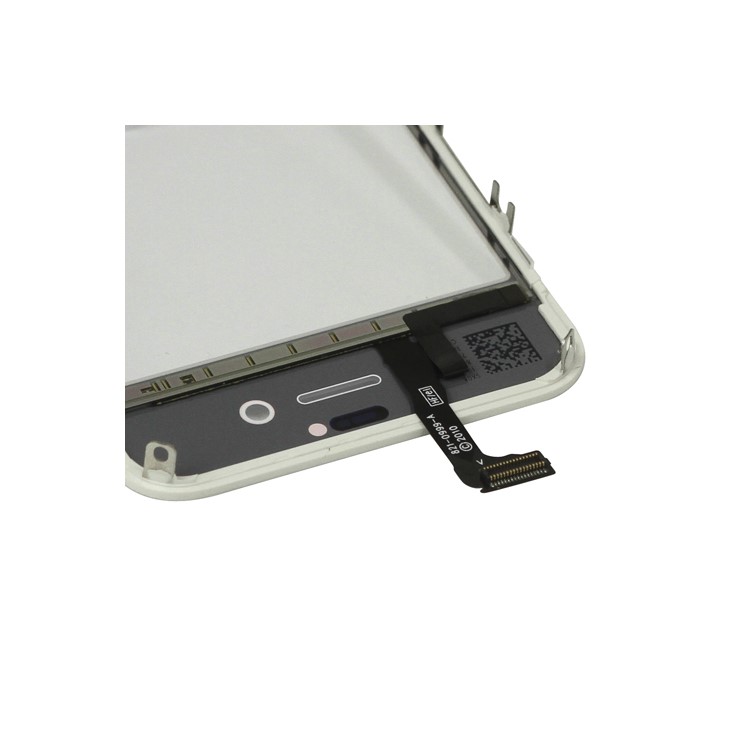 iPhone 4S Touch Screen Digitizer with Supporting Frame Bezel - White