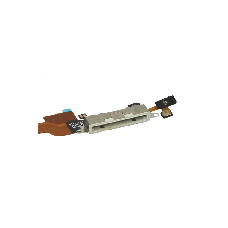 Dock Connector Charging Port Flex Cable for iPhone 4S (High Quality) - White