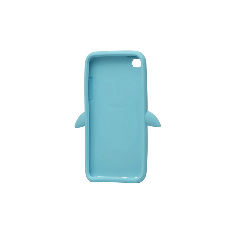 Cute Penguin Silicone Case Cover for iPod Touch 4 4G 4TH Gen - Baby Blue