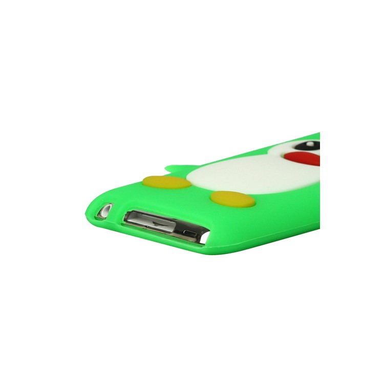 Cute Penguin Silicone Case Cover for iPod Touch 4 4G 4TH Gen - Green