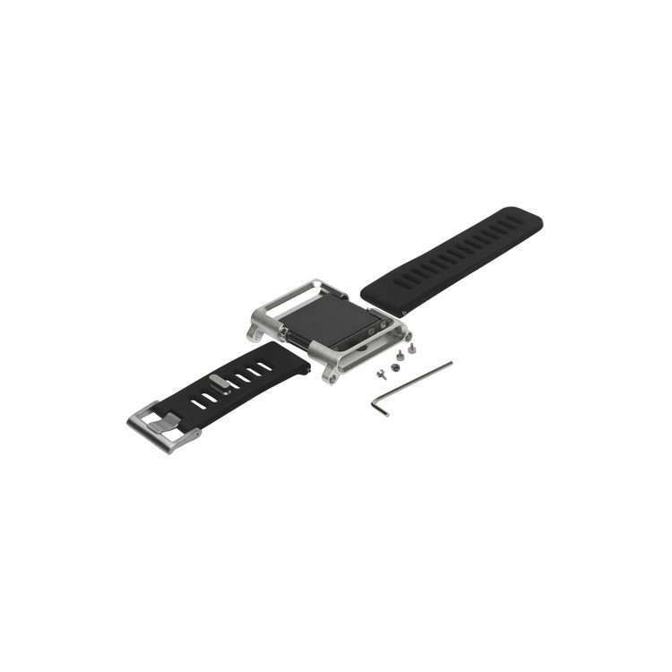 Aluminum Bracelet Watch Band Wrist Cover Case for iPod Nano 6 6th Gen - Silver