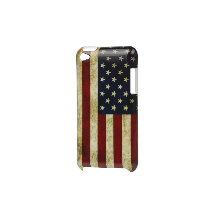 Vintage USA American Flag Hard Case for iPod Touch 4