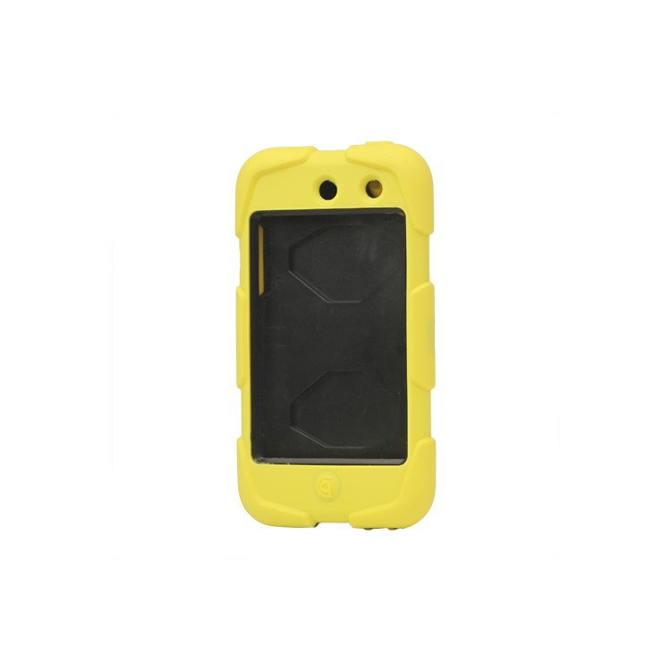 Snap-on Defender Case Cover for iPod Touch 4 4G - Black / Yellow