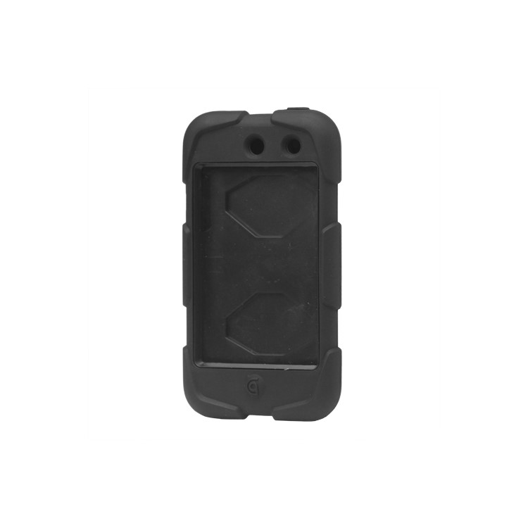 Snap-on Defender Case Cover for iPod Touch 4 4G - Black