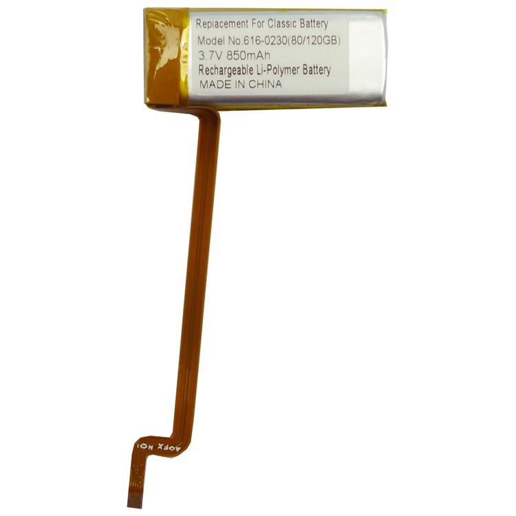 850mAh Battery Replacement for iPod Classic 160GB (Thicker)