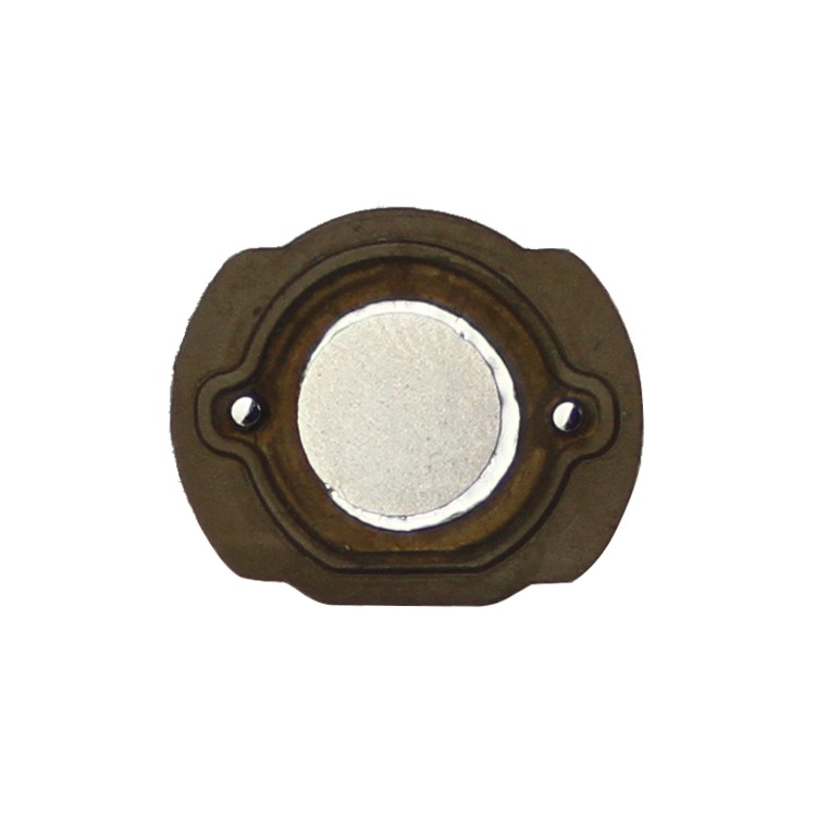Electroplating iPod Touch 4th Generation Home Button with Rubber Seal Holder - Gold