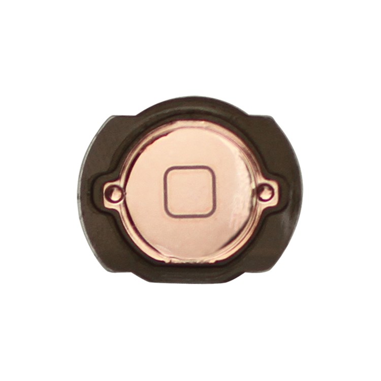 Electroplating iPod Touch 4th Generation Home Button with Rubber Seal Holder - Rose Gold