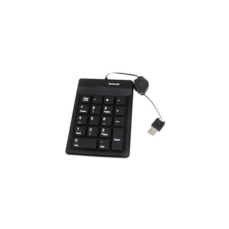 Black USB 18/19 keys Numeric Keypad for Tablet PC