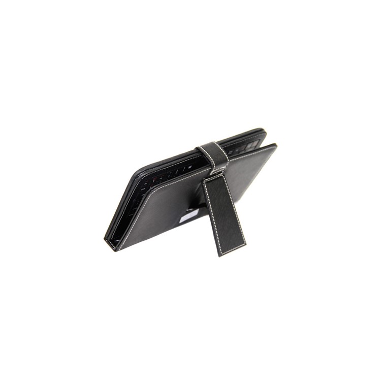 Leather Keyboard Case with USB Cable for 8 inch Tablet PC