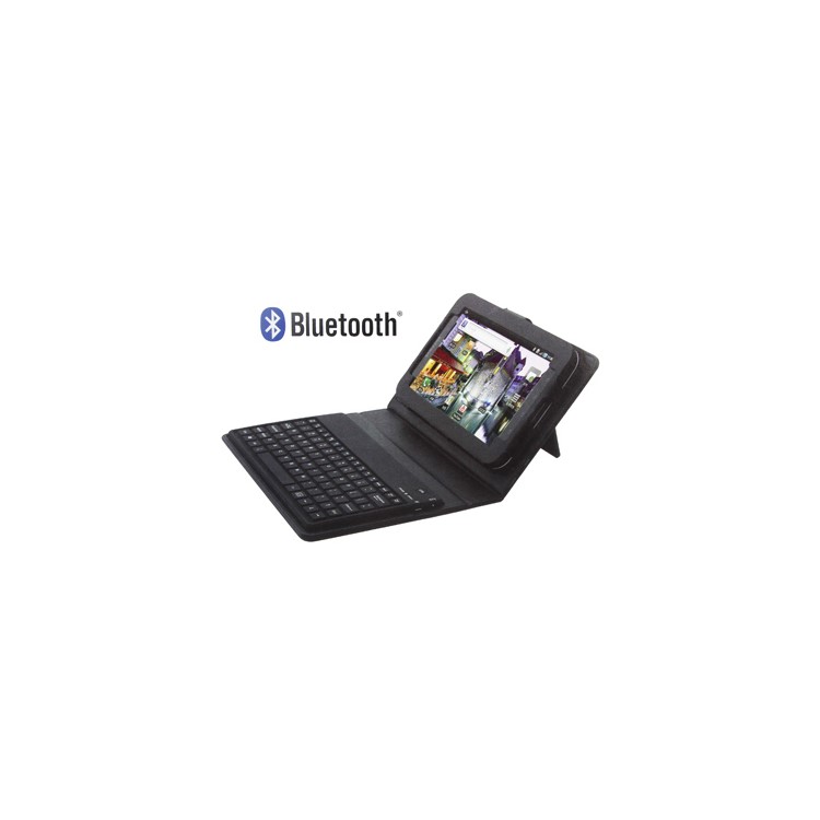 New Samsung Galaxy Tab P1000 Mini Bluetooth Keyboard Holder Leather Case with USB Cable