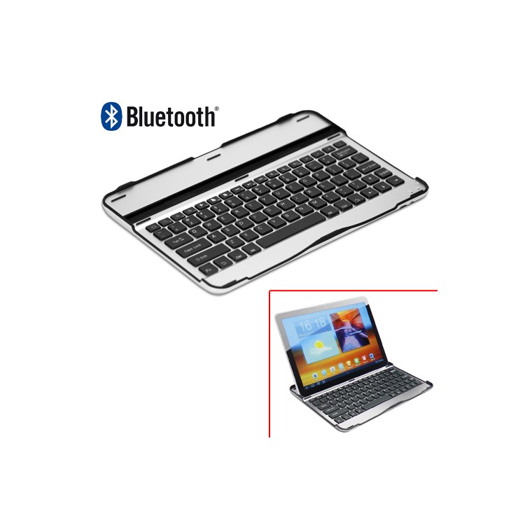 Aluminum Bluetooth Keyboard Case for Samsung Galaxy Tab 10.1 P7510 P7500