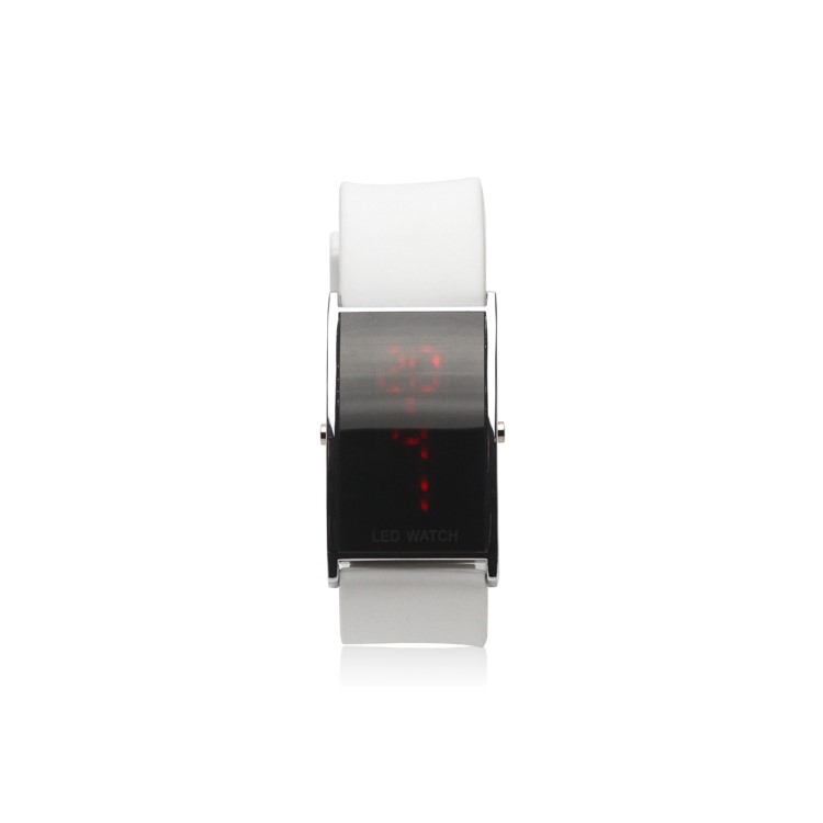 Hot LED Digital Unisex Sport Wrist Watch - White