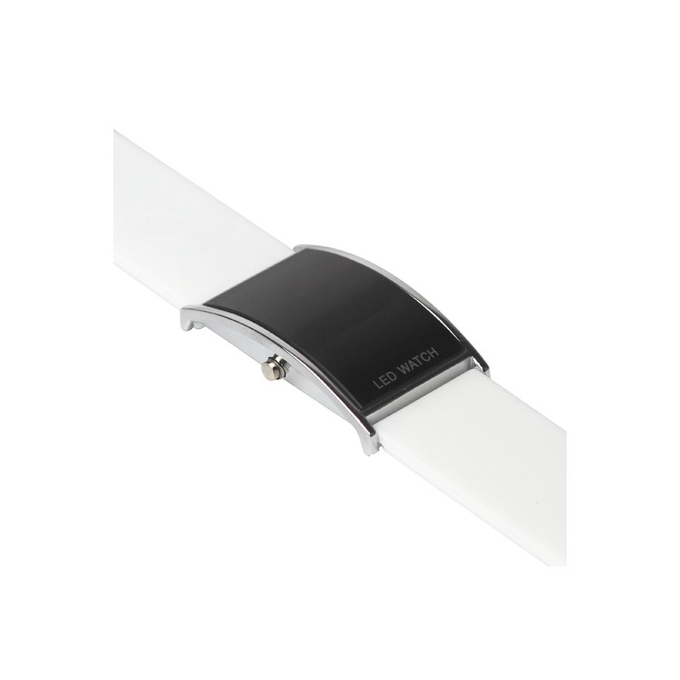 Hot LED Digital Unisex Sport Wrist Watch - White