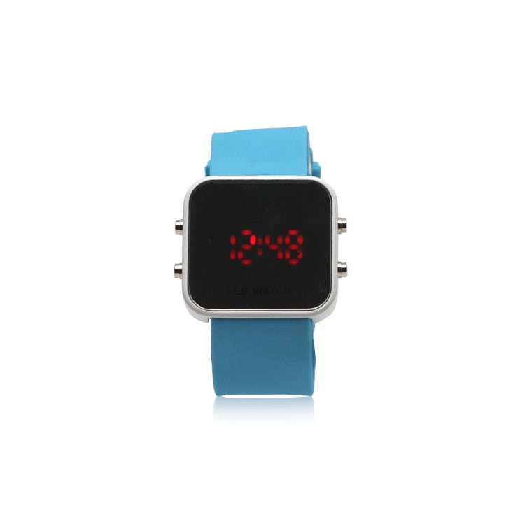 Fashionable LED Digital Sports Wrist Watch - Blue