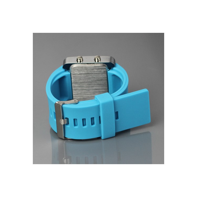 Hot Sports LED Watch with Silicone Band - Blue